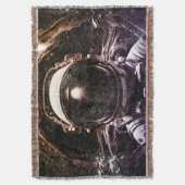 カラフルモダン宇宙 スローブランケット (正面縦)