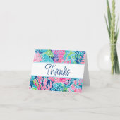 カラフルモダン客船スタッフのチップ サンキューカード (正面)