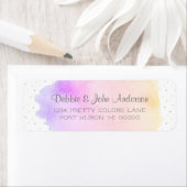 カラフルモダン差出人住所 ラベル (インサイチュ)