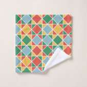 カラフルモダン年の数々の色 バスタオルセット (ウォッシュタオル)