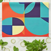 カラフルモダン形状 キッチンタオル (折り畳み)