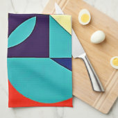 カラフルモダン形状 キッチンタオル (四つ折り)