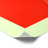 カラフルモダン形状 ポスター (角)