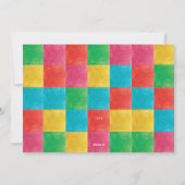 カラフルモダン愛の平和JOYワンフォトフレーム シーズンカード (裏面)