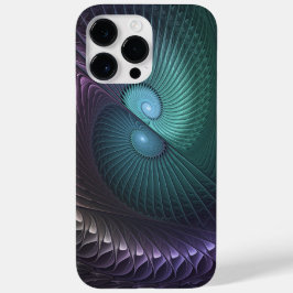 カラフルモダン抽象フラクタルアートの二重螺旋 Case-Mate iPhone 14 PRO MAXケース