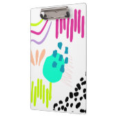 カラフルモダン抽象芸術アート クリップボード (左)