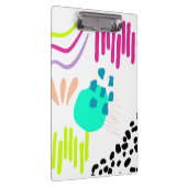 カラフルモダン抽象芸術アート クリップボード (右)