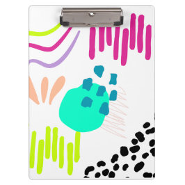 カラフルモダン抽象芸術アート クリップボード