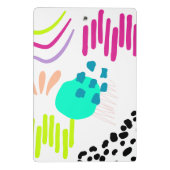 カラフルモダン抽象芸術アート ミニクリップボード (裏面)