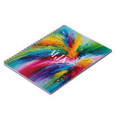 カラフルモダン抽象芸術パーソナライズされたー ノートブック (左側)