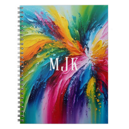 カラフルモダン抽象芸術パーソナライズされたー ノートブック