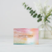 カラフルモダン抽象芸術プロフェッショナルトレンディー 名刺 (スタンド正面)