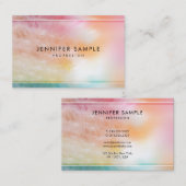 カラフルモダン抽象芸術プロフェッショナルトレンディー 名刺 (正面/裏面)