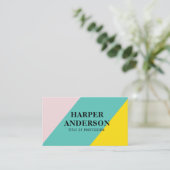 カラフルモダン抽象芸術プロフェッショナル 名刺 (スタンド正面)