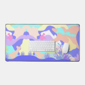 カラフルモダン抽象芸術リラックスアート デスクマット (キーボード&マウス)
