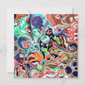 カラフルモダン抽象芸術流空白の液 (正面)