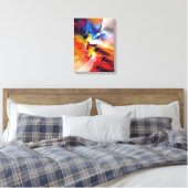 カラフルモダン抽象芸術表現主義スタイル芸術 キャンバスプリント (インサイチュ (寝室))