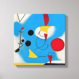 カラフルモダン抽象芸術青モバイル1 キャンバスプリント