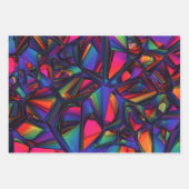 カラフルモダン抽象芸術2 ラッピングペーパーシート (正面3)