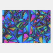 カラフルモダン抽象芸術2 ラッピングペーパーシート (正面)
