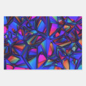 カラフルモダン抽象芸術2 ラッピングペーパーシート (正面3)