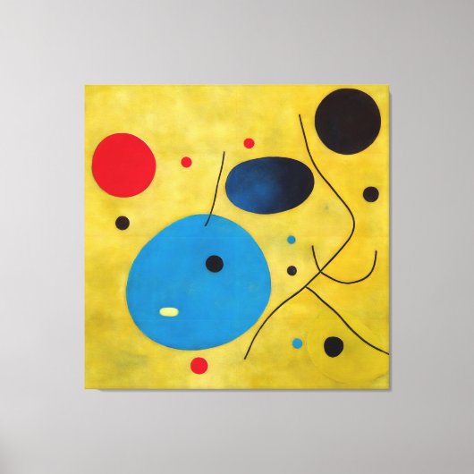 カラフルモダン抽象芸術 キャンバスプリント (正面)