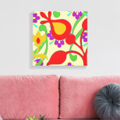 カラフルモダン抽象芸術 キャンバスプリント (インサイチュ (リビング))