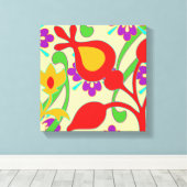 カラフルモダン抽象芸術 キャンバスプリント (インサイチュ (ウッドフロア))