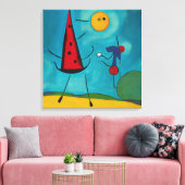 カラフルモダン抽象芸術 キャンバスプリント (インサイチュ (リビング))