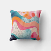 カラフルモダン抽象芸術 クッション (裏面)
