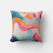 カラフルモダン抽象芸術 クッション (正面)