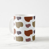 カラフルモダン抽象芸術 コーヒーマグカップ (正面左)