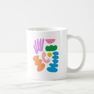 カラフルモダン抽象芸術 コーヒーマグカップ