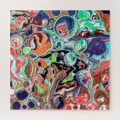 カラフルモダン抽象芸術 ジグソーパズル (横)