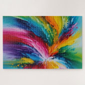 カラフルモダン抽象芸術 ジグソーパズル (横)