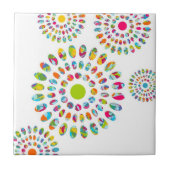 カラフルモダン抽象芸術 タイル (正面)