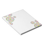 カラフルモダン抽象芸術 ノートパッド (アングル)