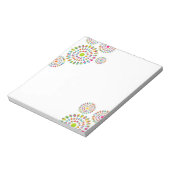 カラフルモダン抽象芸術 ノートパッド (回転)