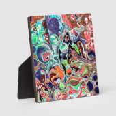 カラフルモダン抽象芸術 フォトプラーク (正面)