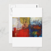 カラフルモダン抽象芸術 ポストカード (正面/裏面)