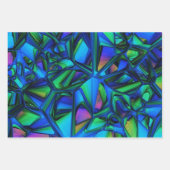 カラフルモダン抽象芸術 ラッピングペーパーシート (正面3)