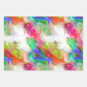 カラフルモダン抽象芸術 ラッピングペーパーシート (正面3)