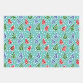 カラフルモダン抽象芸術 ラッピングペーパーシート (正面)