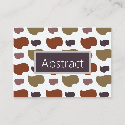 カラフルモダン抽象芸術 名刺 (正面)