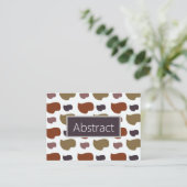 カラフルモダン抽象芸術 名刺 (スタンド正面)