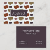 カラフルモダン抽象芸術 名刺 (正面/裏面)