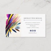 カラフルモダン抽象芸術 名刺 (裏面)