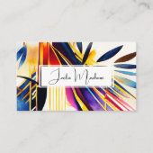 カラフルモダン抽象芸術 名刺 (正面)