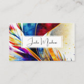 カラフルモダン抽象芸術 名刺 (正面)