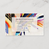 カラフルモダン抽象芸術 名刺 (裏面)